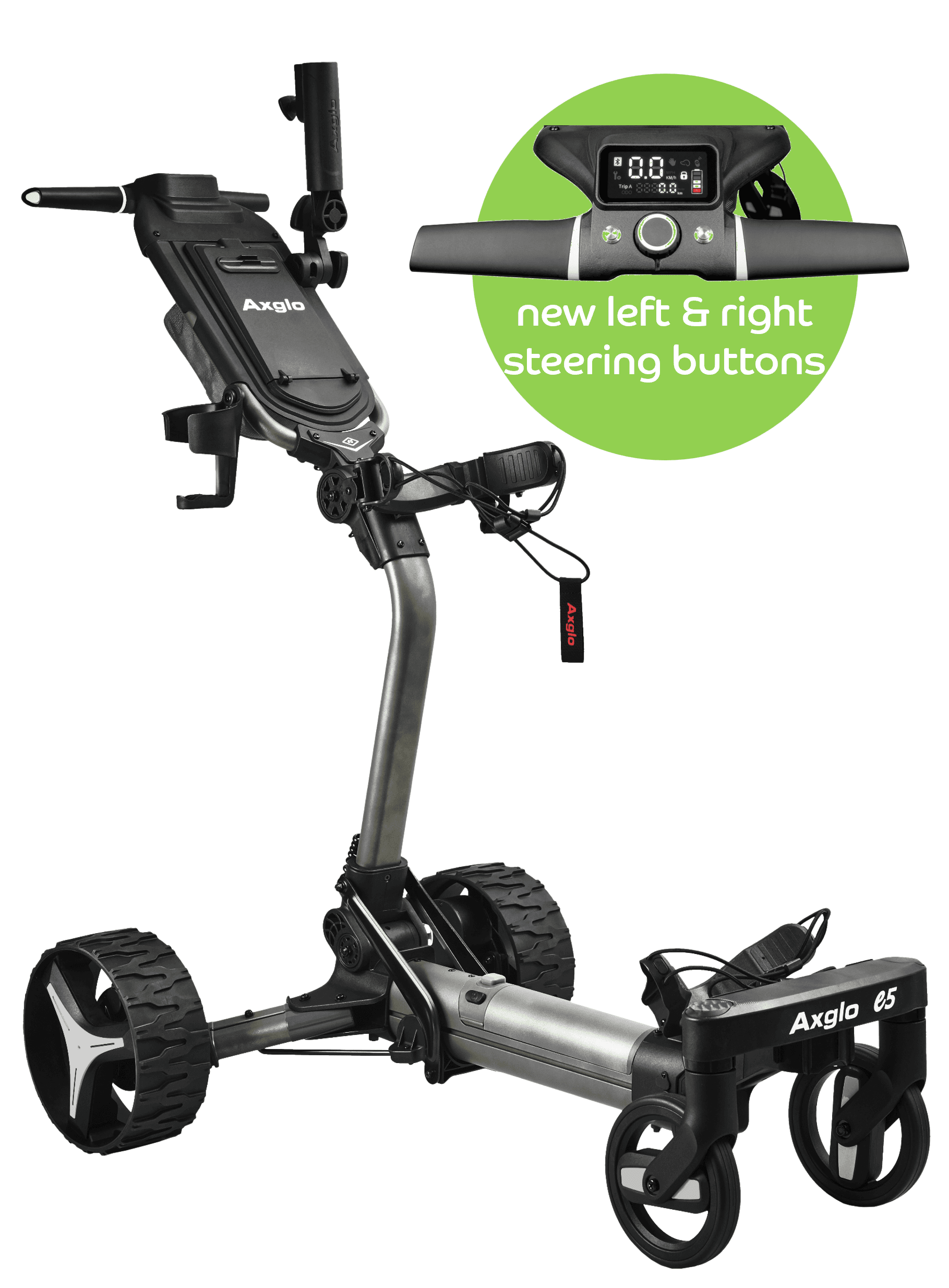 Axglo e5 follow-me trolley Grijs